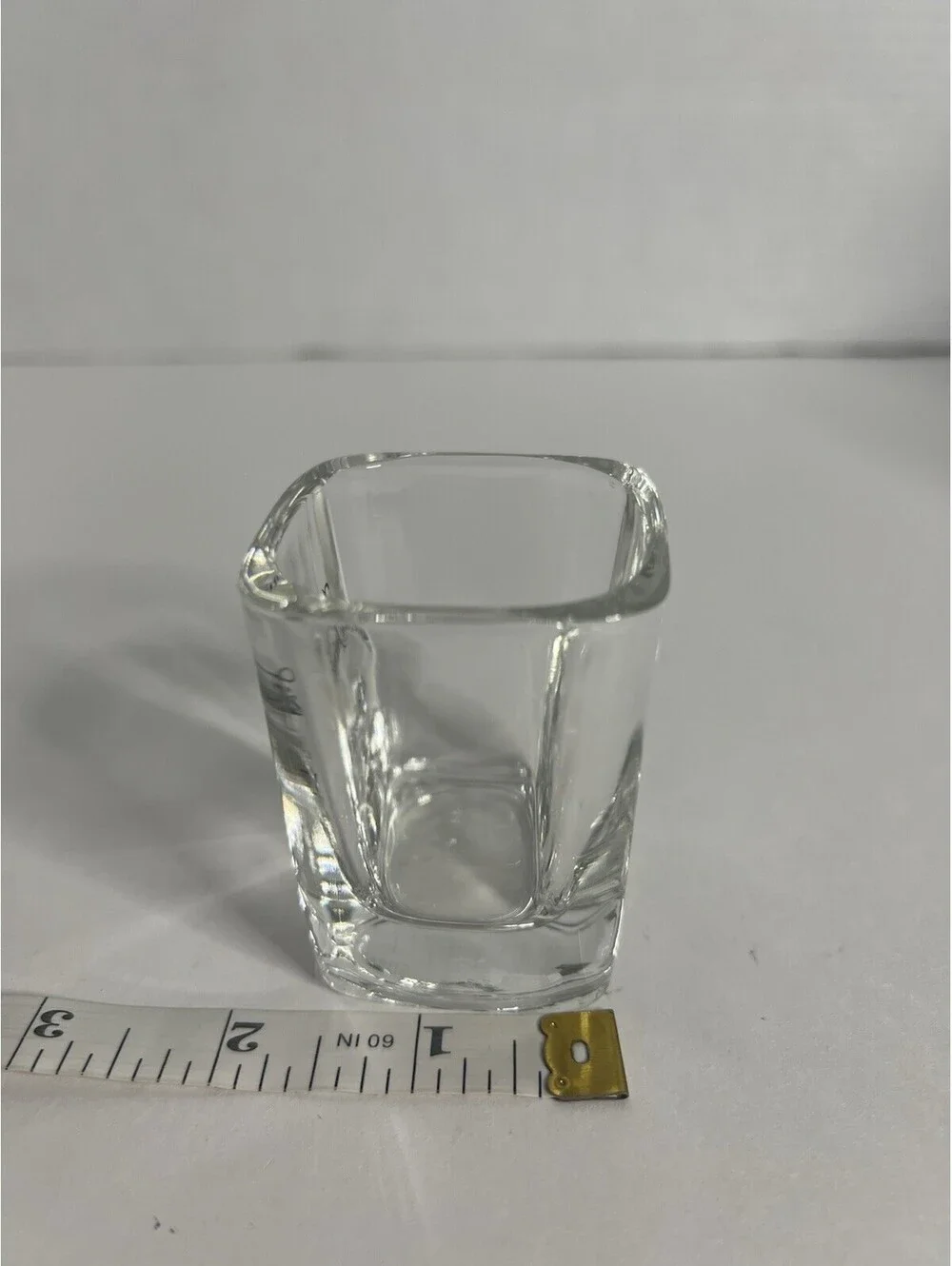 Vintage Jack Daniels Square Shot Glass 2.5” H